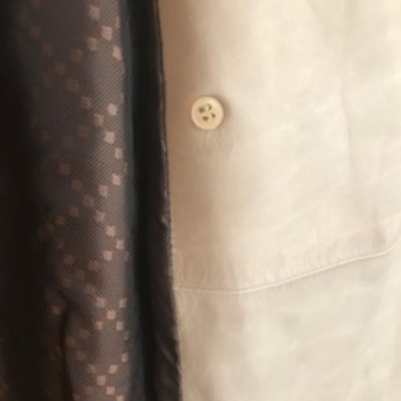 Gucci Albino Suede with Ostrich Cut Detail Coat - Picture 7 of 16